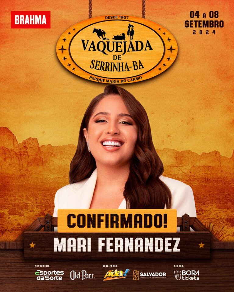 MARI FERNANDEZ SE APRESENTA PELA PRIMEIRA VEZ NA VAQUEJADA DE SERRINHA