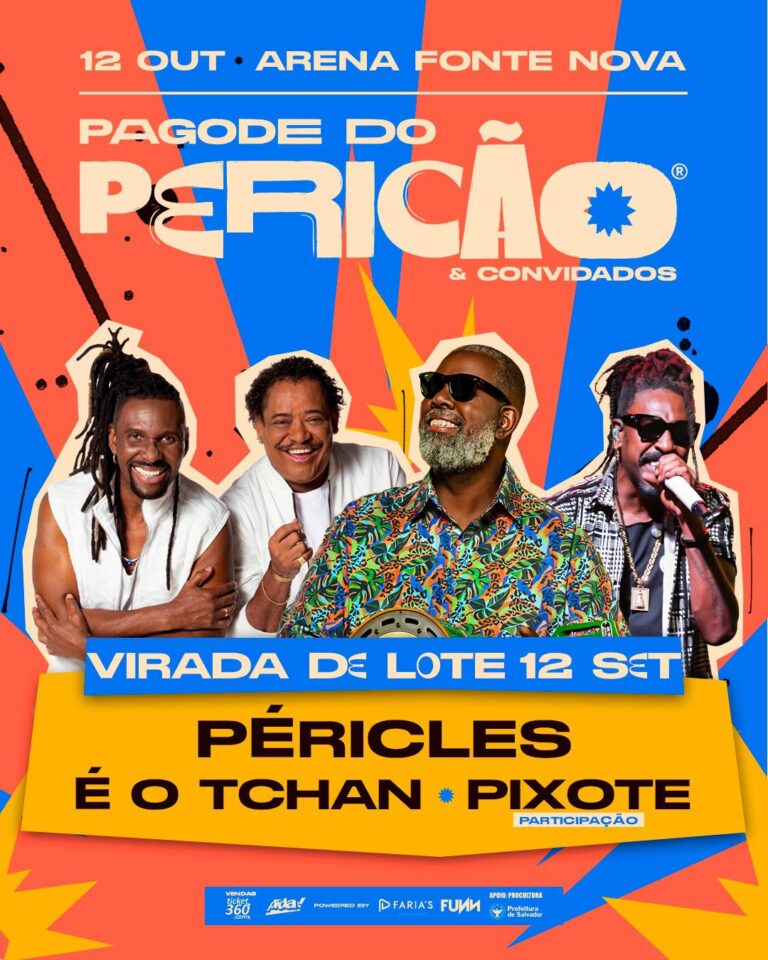 PAGODE DO PERICÃO ANUNCIA VIRADA DE LOTE DIA 12 DE SETEMBRO