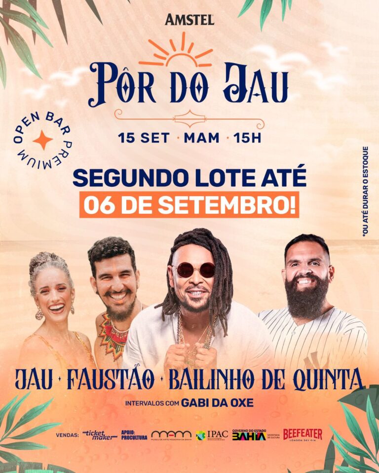 PÔR DO JAU ANUNCIA VIRADA DE LOTE DIA 06 DE SETEMBRO